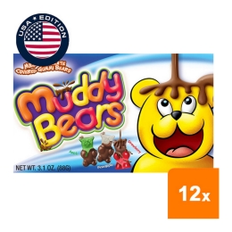 Muddy Bears | Milk Chocolate Covered Gummi | 88 gram