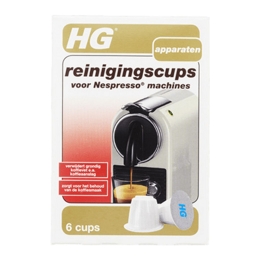 HG | Reinigingscups Voor Nespresso | 6 Cups