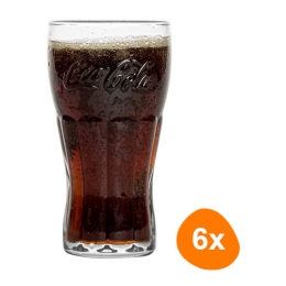 Coca-cola | Coca Cola Contourglas | 6 x 20 cl