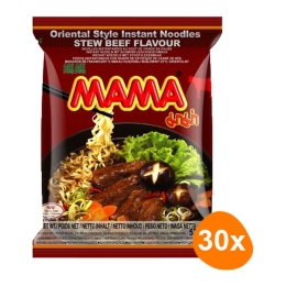 Mama | Instant Noedels Stoofvlees | 30 stuks