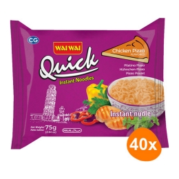 Wai Wai | Instant Noodles Chicken Pizza | 40 stuks