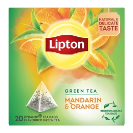 Lipton | Groene Thee Mandarin Orange 20 Zakjes | Per stuk