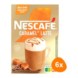 Nescafe | Gold Caramel Latte 8 Zakjes | 6 stuks