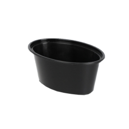 Sausbakje | Ovaal Zwart | 50 x 75 ml