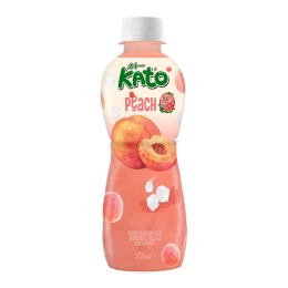 Kato | Peach Juice With Nata De Coco | 24 x 320 ml