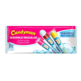 Candyman | Suikervrije Vrieslollie | 16 x 15 stuks