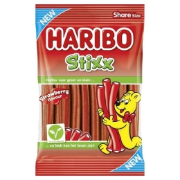 Haribo | Stixx Strawberry | 18 x 160 gram