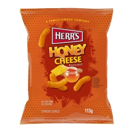 Herr's | Honey Cheese Curls | 12 x 113 gram