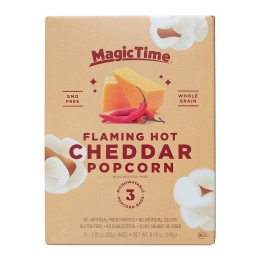Magic Time | Flaming Hot Popcorn | 6 x 240 gram