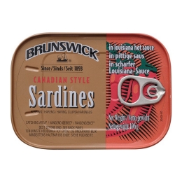 Brunswick | Sardines Louisiana Hot | 12 x 106 gram