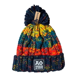 Angus & Oink | Beanie Yellow Teal Red