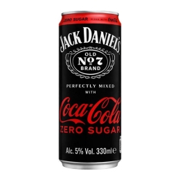 Jack Daniel's & Coca Cola | Zero | Blik | 12 x 33 cl