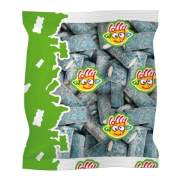Lollywood | Zure Blauwe Framboosstaafjes Xl | 1 kg