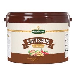 Oliehoorn | Satesaus Kant en Klaar | Emmer 2,5 l