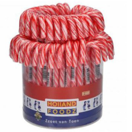 Holland Foodz | Candy Canes Rood Wit | 72 x 28 gram