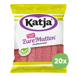 Katja | Zure Matten Aardbei | 20 x 125 gram