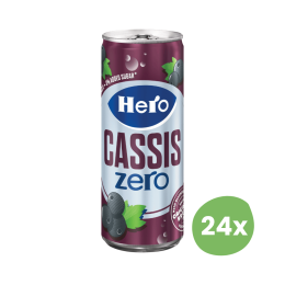 Hero | Small Cassis Zero | Blik | 24 x 250 ml