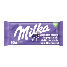 Milka | Alpenmelk Flowpack | 25 x 90 gram