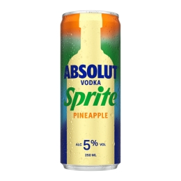 Absolut | Vodka & Sprite Pineapple | Blik | 12 x 250 ml
