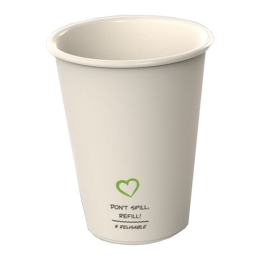 Reusable Koffiebeker Blanco Beige 180cc | 20 stuks