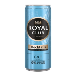 Royal Club | Gin & Tonic 0% Blik | 12 x 25 cl