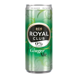 Royal Club | Ginger Ale 0% Blik | 12 x 25 cl