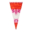 Puntzakken | Oranje/Rood 18 x 37 cm | 250 gram | 1000 stuks
